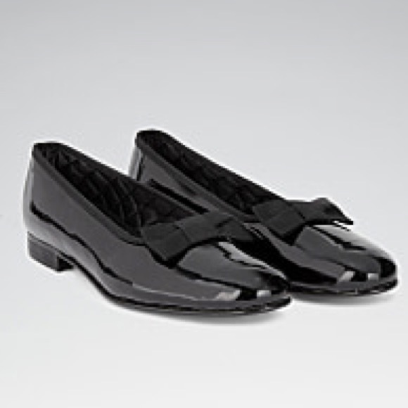 Church's Other - Church's England  Black Patent Leather Formal Slip On Bow Dress Shoes Size 12